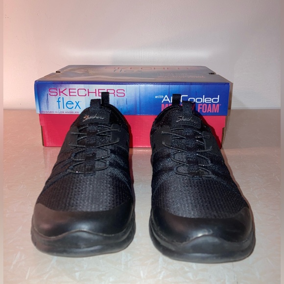 Womens Skechers Flex Memory Foam Slip on Shoes with box - Picture 2 of 9
